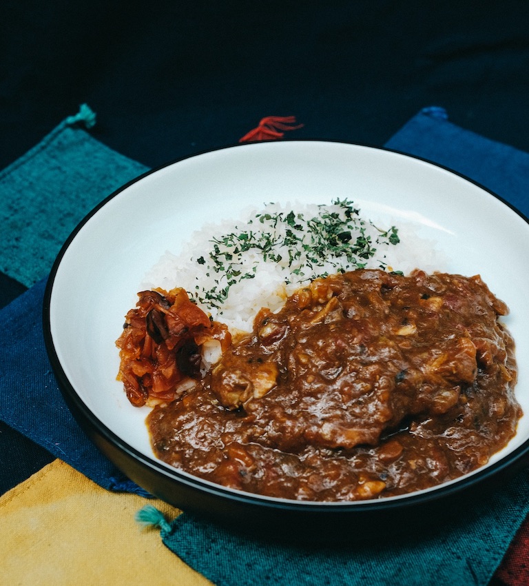 Home-made chicken curry